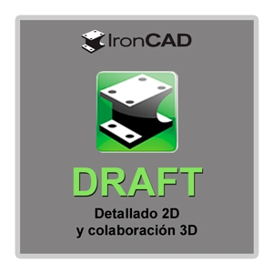 DRAFT-NU Standalone 2D Drafting license Named User - Includes CAXA 2D design and IRONCAD 3D integration <3D Connector>